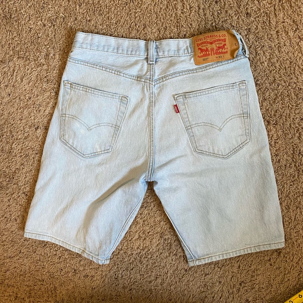 Levi's Light Blue Denim Jean Shorts